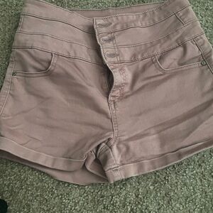 Tinseltown Pink High Waist Shorts